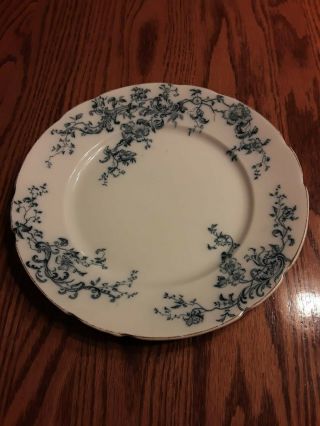 Antique Grindley Co England Flow Blue Ideal Dinner Plate