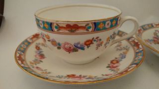 Antique / RARE Aynsley A793 Floral Swag Cups & Saucers 3