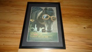 Blur Hyde Park 2009 - Framed Press Release Promo Advert