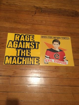 Rage Against The Machine Evil Empire 2 - Sided Promo Poster Flat 1996 12 " X12 "