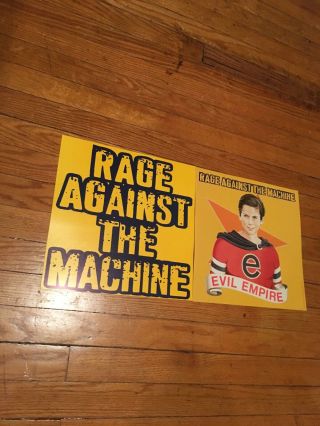 Rage Against the Machine Evil Empire 2 - Sided Promo Poster Flat 1996 12 