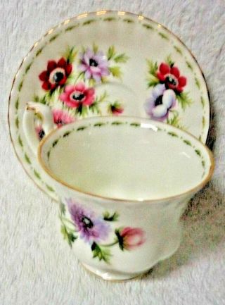 Royal Albert Flower Of The Month March 1970 Cup And Saucer 2