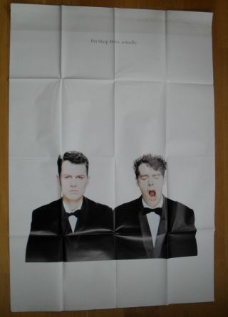 Pet Shop Boys Actually Uk Poster 