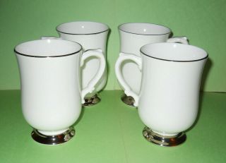 Royal Victoria Fine Bone China Set Of 4 Coffee Tea Mugs