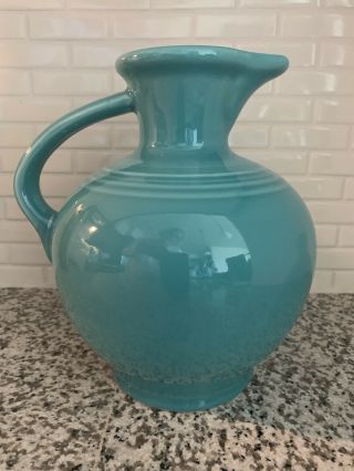 Fiesta Turquoise Carafe Pitcher,  First Quality,