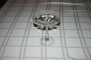 Cambridge Elaine (3121) Round Etched Glass Compote 6 1/16 " Candy Dish