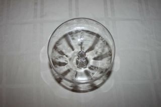 Cambridge ELAINE (3121) Round Etched Glass Compote 6 1/16 