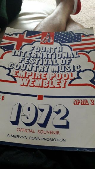 Festival Of Country Music Prog Wembley 1974 Tammy Wynette Bill Monroe Kathie Kay
