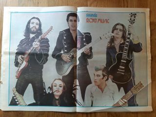 Sounds music newspaper June 30th 1973 Jethro Tull,  Roxy Music Poster Harrison. 3