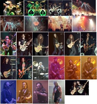 120 Motorhead Colour Concert Photos 1979,  80,  81,  2005