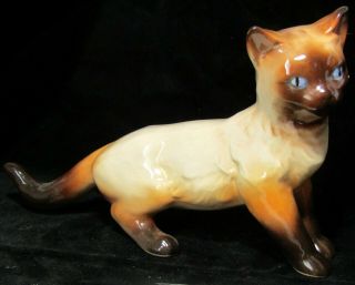 Wein Keramos Kunst Keramik Siamese Cat Figurine - Antique Austrian Art Pottery