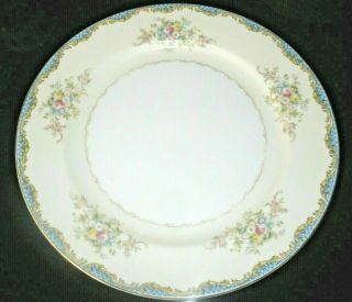 (6) Antique Meito China Dinner Plates Hand Painted,  Pattern V2032a Made In Japan