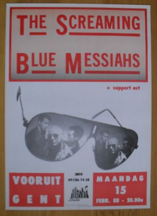 Screaming Blue Messiahs Concert Poster 