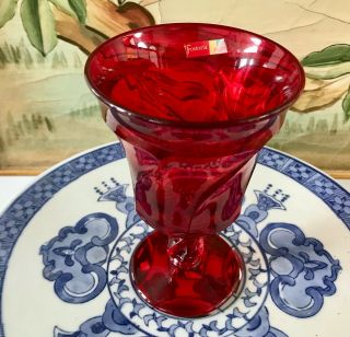 Fostoria Jamestown Ruby Red 6 " Water Goblet