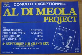 Al Di Meola French Concert Poster 