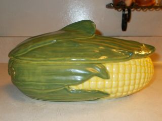 Vintage Shawnee Corn King Large Lidded Casserole Dish 74 11 " Long