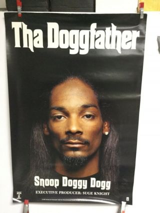 Snoop Doggy Dogg “tha Doggfather”.  1996 Promo Poster.