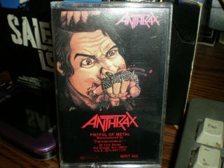 Anthrax Fistful Of Metal Cassette Megaforce Among The Living Spreading The Disea