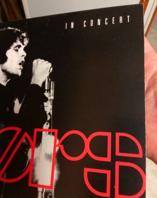 DOORS IN CONCERT PROMO POSTER 1991 FLAT 2 SIDED JIM MORRISON FEATURED 3
