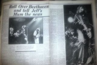 Elo Roll Over Beethoven 1976 3 Page Uk Article / Clipping