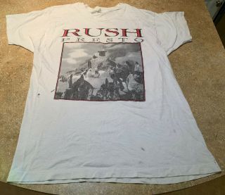Rush - Presto Tour - Tour T - Shirt - 1990 - Size Xl