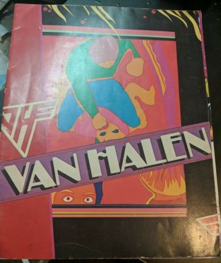 Van Halen Fair Warning Tour 1981 Program Souvenir Book