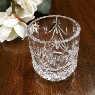 Waterford Crystal Christmas Tree Tealight Votive Candle Holder