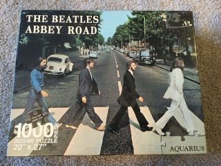 The Beatles Abbey Road 1000 Piece Puzzle 65 - 115 Aquarius 2012 20 " X27 "