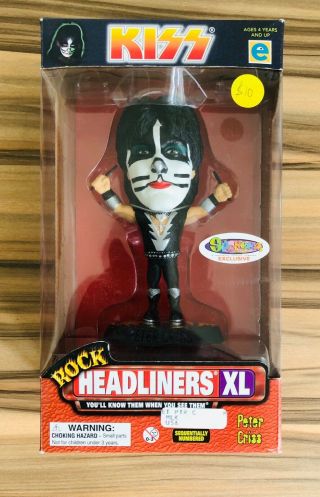 1999 Rock Headliners Xl Kiss Peter Criss Figure Spencer Gifts Exclusive Variant