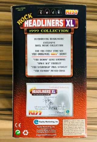 1999 Rock Headliners XL Kiss Peter Criss Figure Spencer Gifts Exclusive Variant 2