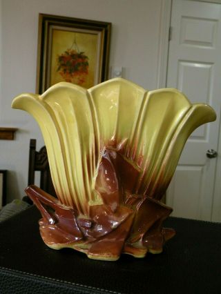 Vintage Mccoy Pottery Decorative Flower Planter Vase