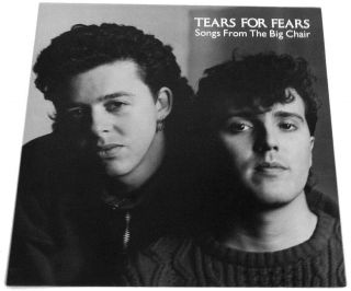 Tears For Fears Songs From The Big Chair 1985 Promo 12x12 Display Flat Mercury