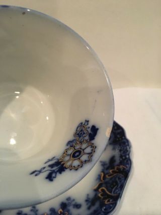 Johnson Brothers Brooklyn Flow Blue Tea Cup and Saucer 8