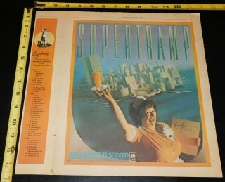 Supertramp Breakfast In America 1979 Album Record Release Concert Ad Mini Poster
