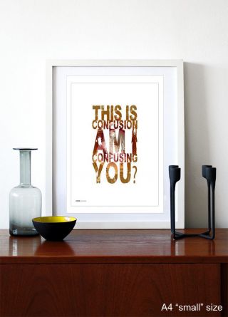 Oasis - Columbia ❤ Song Lyric Poster Art Typography Edition Print - 5 Sizes 9