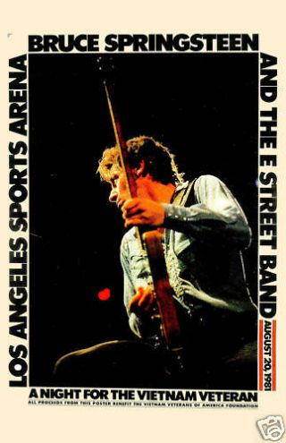 The Boss: Bruce Springsteen At The Los Angeles Sports Arena Poster 1981 12x18