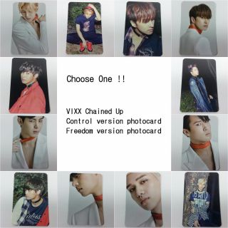 Vixx 2nd Chained Up Selected Official Photocard Freedom Ver.  Control Ver.  K - Pop