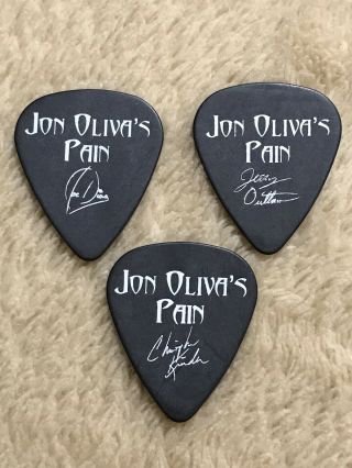 Jon Olivia’s Pain 2012 Tour Guitar Pick Set (3 Picks)