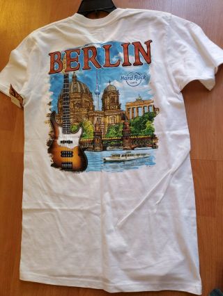 Hard Rock Cafe Berlin 2016 City Tee White T - Shirt Med Men 