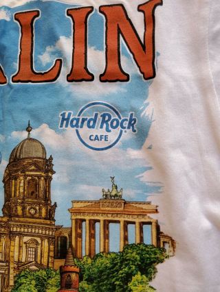 Hard Rock Cafe BERLIN 2016 City Tee White T - SHIRT MED Men ' s w/Tags V16 3