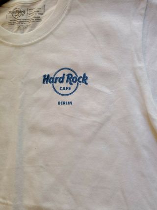 Hard Rock Cafe BERLIN 2016 City Tee White T - SHIRT MED Men ' s w/Tags V16 5
