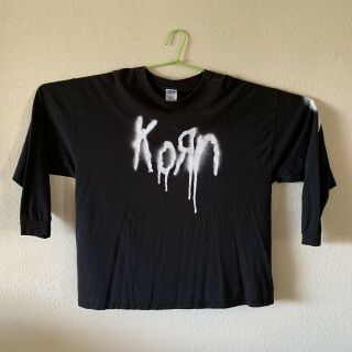 Korn Circa 2000s Long Sleeve Shirt 2 Xl Vintage Band Shirt
