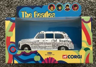 The Beatles Corgi Newspaper Taxi Model 2000 Apple Corps Limited Boxed