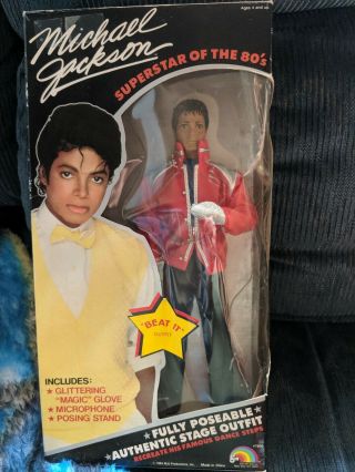 Vintage 1984 Michael Jackson Beat It Doll Iob 80s