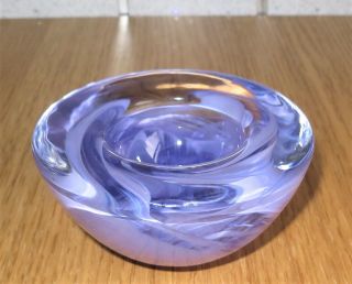 Scandinavian ' Atoll ' Glass Votive,  Designed By Anna Ehrner For Kosta Boda. 3
