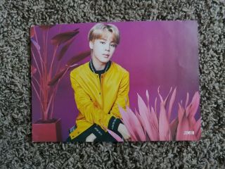 Bts Jimin Face Yourself Tower Records Promotional Mini Poster Rare Item