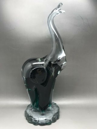 Art Glass Elephant Paperweight - Murano