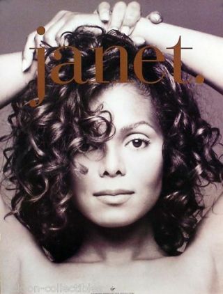 Janet Jackson 1993 Janet.  Double Sided Promo Poster