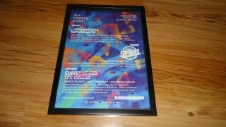 Chemical Brothers Victoria Park 2019 - Framed Press Release Promo Advert
