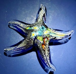 Unique And Stunning Art Glass Star Fish - Flawless